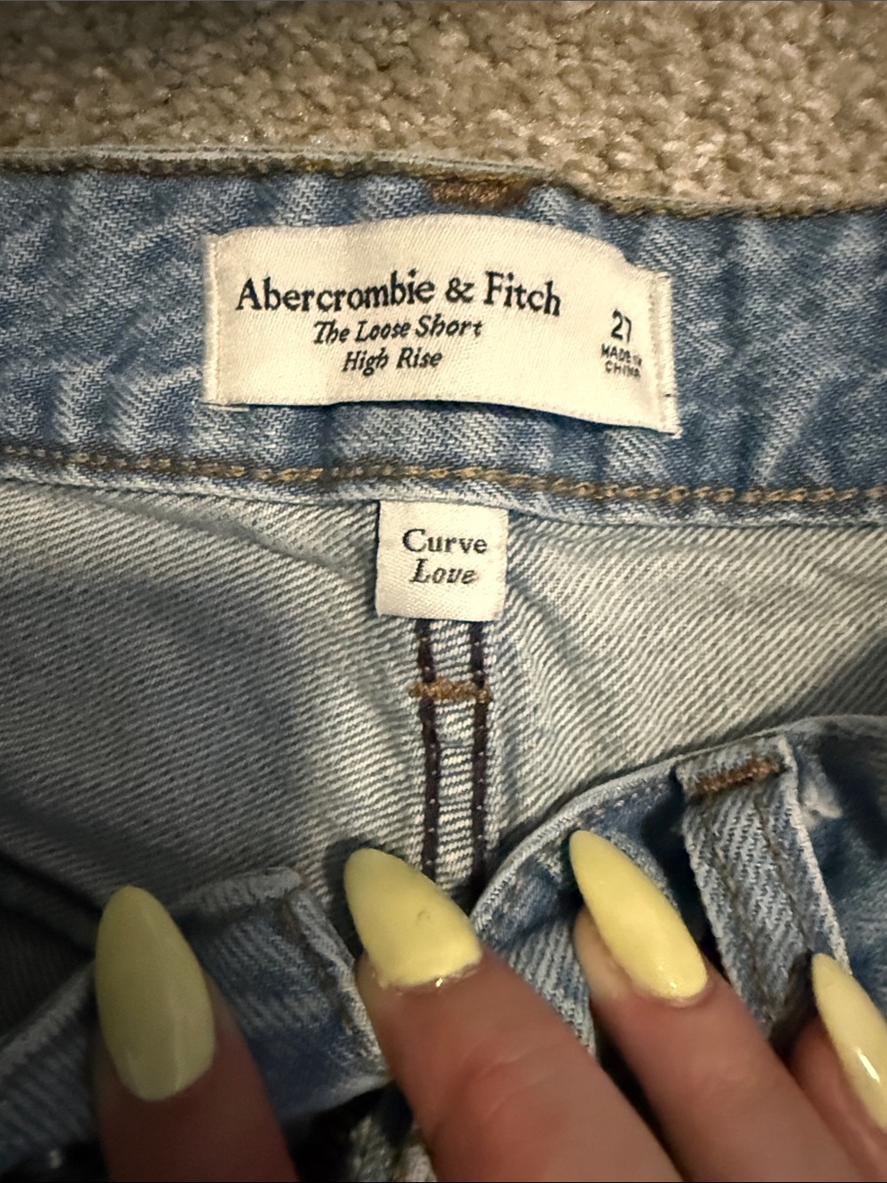 abercrombie the loose short high rise curve love 27 - Picture 2 of 2